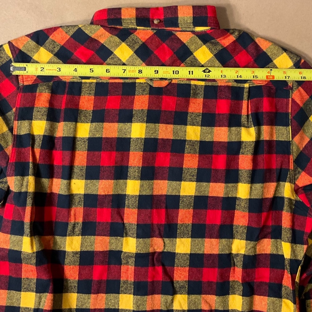 NWT Fjallraven Heavy Flannel Button Down Shirt Mens size Large Slim - Picture 9 of 10